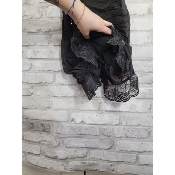 Victoria Secret Cheeky Black 34B Black Lingerie Lace 1 piece Strap - Picture 7 of 14